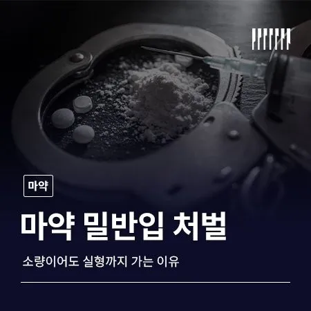 마약 밀반입 처벌, 소량이어도 실형까지 가는 이유